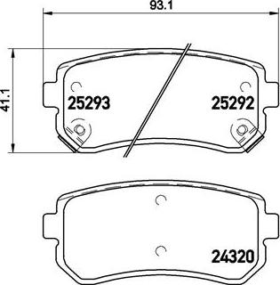 Brembo P 30 051 - Set placute frana,frana disc aaoparts.ro