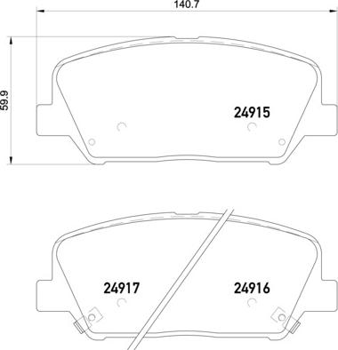 Brembo P 30 065 - Set placute frana,frana disc aaoparts.ro