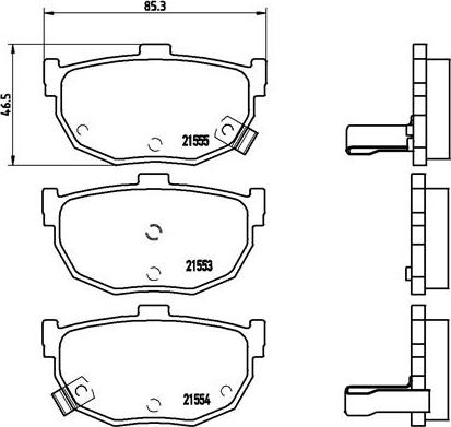 Brembo P 30 003 - Set placute frana,frana disc aaoparts.ro