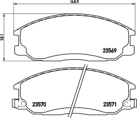 Brembo P 30 013 - Set placute frana,frana disc aaoparts.ro