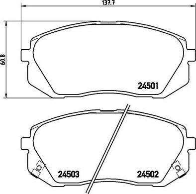 Brembo P 30 039 - Set placute frana,frana disc aaoparts.ro