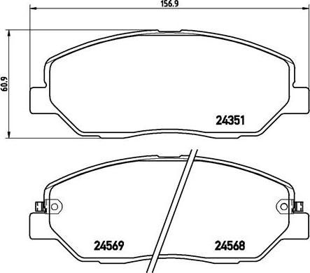 Brembo P 30 036 - Set placute frana,frana disc aaoparts.ro