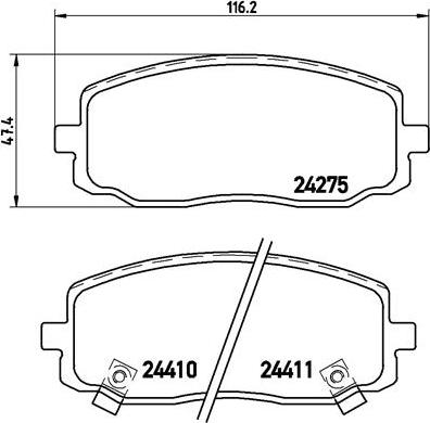 Brembo P 30 032 - Set placute frana,frana disc aaoparts.ro