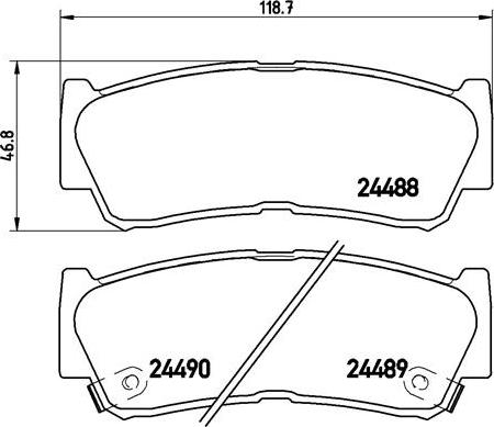 Brembo P 30 037 - Set placute frana,frana disc aaoparts.ro