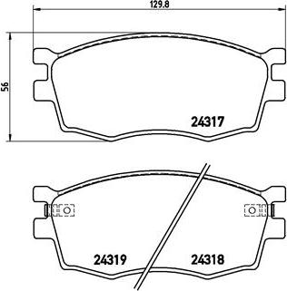 Brembo P 30 026 - Set placute frana,frana disc aaoparts.ro