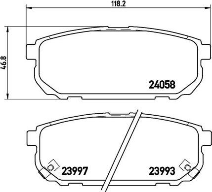 Brembo P 30 023 - Set placute frana,frana disc aaoparts.ro