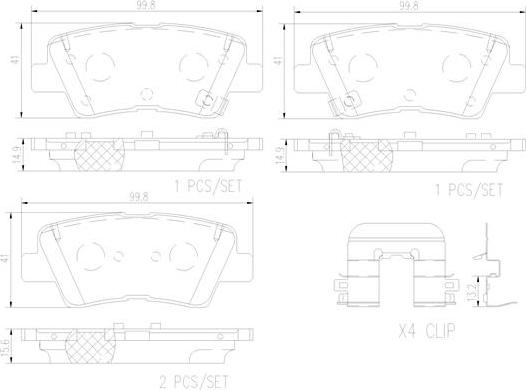 Brembo P30101N - Set placute frana,frana disc aaoparts.ro