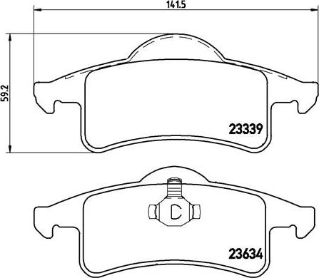 Brembo P 37 006 - Set placute frana,frana disc aaoparts.ro