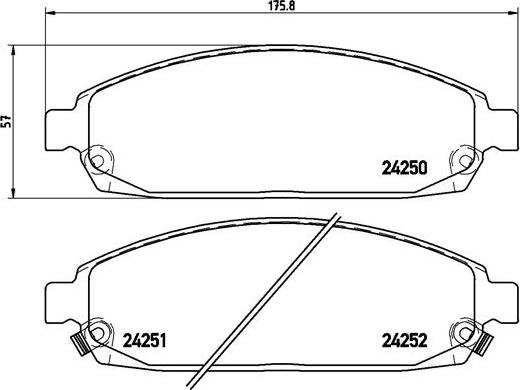 Brembo P 37 010 - Set placute frana,frana disc aaoparts.ro