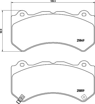 BOSCH 0 986 494 975 - Set placute frana,frana disc aaoparts.ro