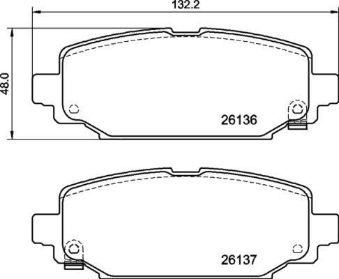 Jeep 68385238AC - Set placute frana,frana disc aaoparts.ro