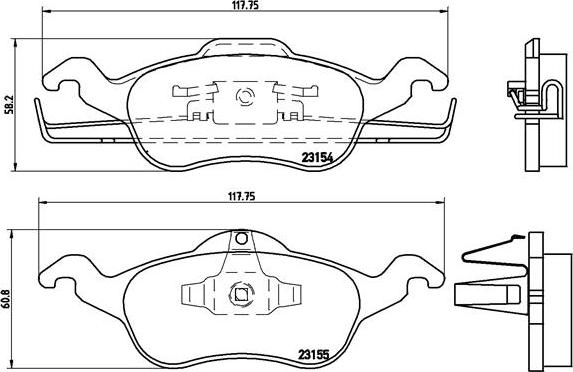 Brembo P 24 046 - Set placute frana,frana disc aaoparts.ro