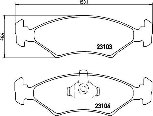 Brembo P 24 043 - Set placute frana,frana disc aaoparts.ro