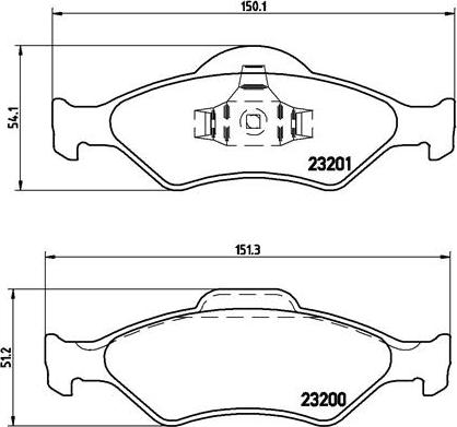 Brembo P 24 054 - Set placute frana,frana disc aaoparts.ro