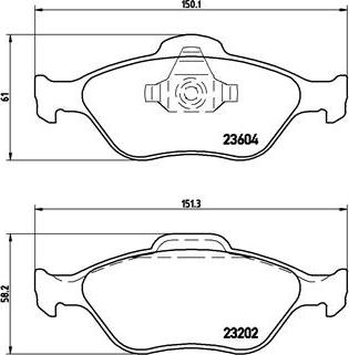 Brembo P 24 055 - Set placute frana,frana disc aaoparts.ro