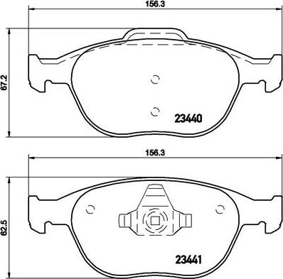 Brembo P 24 058 - Set placute frana,frana disc aaoparts.ro