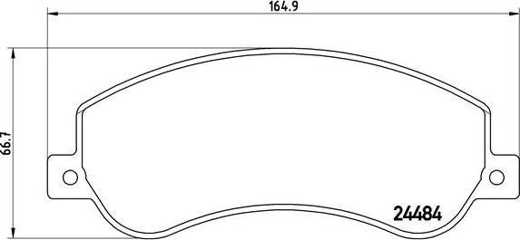 Brembo P 24 064 - Set placute frana,frana disc aaoparts.ro