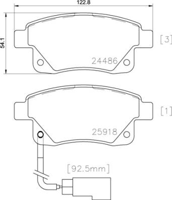 Brembo P 24 066 - Set placute frana,frana disc aaoparts.ro