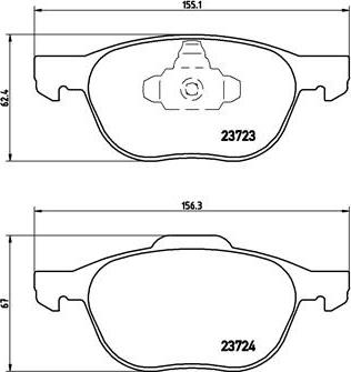 Brembo P 24 061X - Set placute frana,frana disc aaoparts.ro