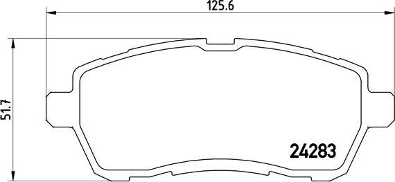 Brembo P 24 072 - Set placute frana,frana disc aaoparts.ro