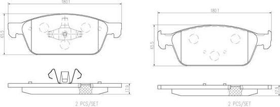 Brembo P24157N - Set placute frana,frana disc aaoparts.ro