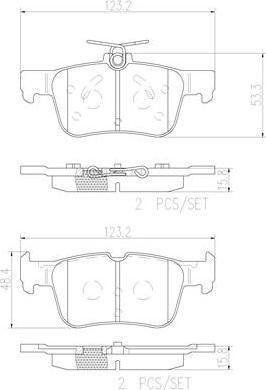 Brembo P24175N - Set placute frana,frana disc aaoparts.ro