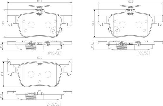 Brembo P24201N - Set placute frana,frana disc aaoparts.ro