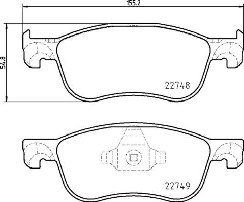 Brembo P 24 210 - Set placute frana,frana disc aaoparts.ro