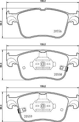 Brembo P 24 218 - Set placute frana,frana disc aaoparts.ro