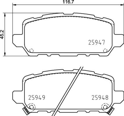 Brembo P 28 090 - Set placute frana,frana disc aaoparts.ro