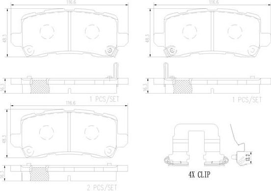 Brembo P 28 091 - Set placute frana,frana disc aaoparts.ro
