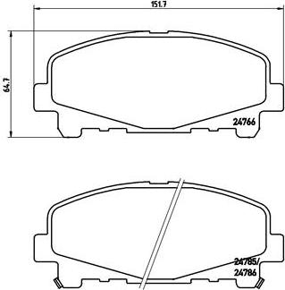 Brembo P 28 043 - Set placute frana,frana disc aaoparts.ro