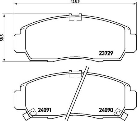 Brembo P 28 034 - Set placute frana,frana disc aaoparts.ro