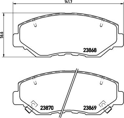Brembo P 28 035X - Set placute frana,frana disc aaoparts.ro