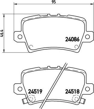 Brembo P 28 038 - Set placute frana,frana disc aaoparts.ro