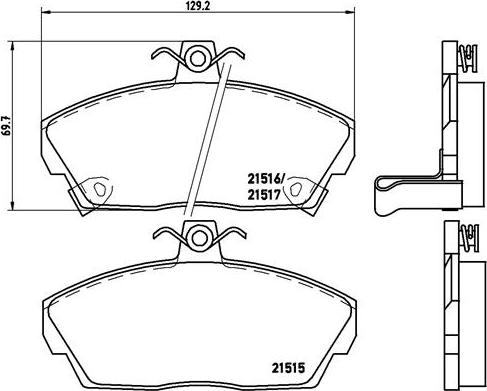 Brembo P 28 020 - Set placute frana,frana disc aaoparts.ro