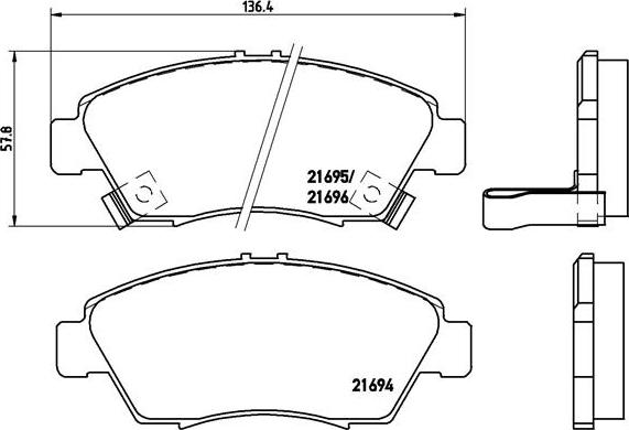 Brembo P 28 023 - Set placute frana,frana disc aaoparts.ro