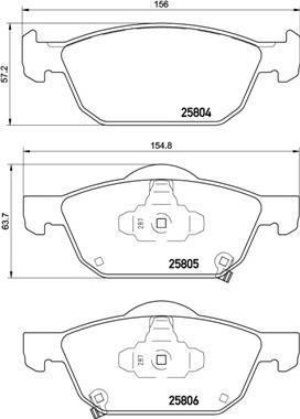 Brembo P 28 076 - Set placute frana,frana disc aaoparts.ro