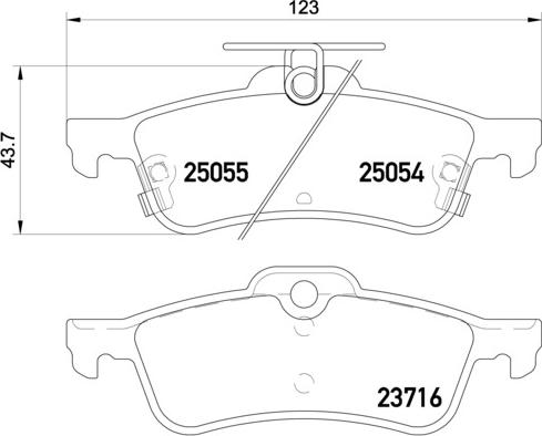 Brembo P 28 070 - Set placute frana,frana disc aaoparts.ro