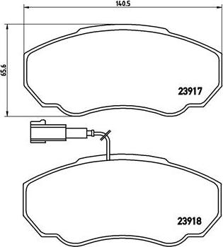 Brembo P 23 091 - Set placute frana,frana disc aaoparts.ro