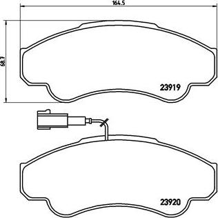 Brembo P 23 092 - Set placute frana,frana disc aaoparts.ro