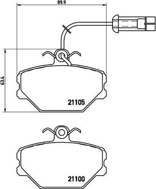 Brembo P 23 044 - Set placute frana,frana disc aaoparts.ro