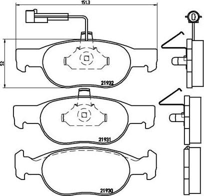 Brembo P 23 057 - Set placute frana,frana disc aaoparts.ro