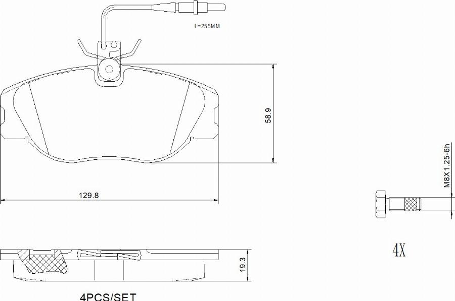 Brembo P23061N - Set placute frana,frana disc aaoparts.ro