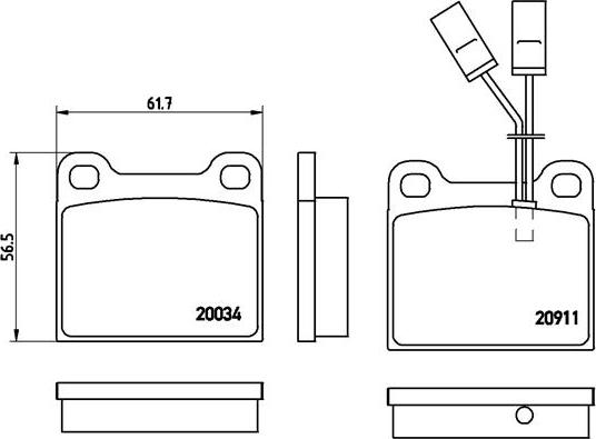 Brembo P 23 012 - Set placute frana,frana disc aaoparts.ro
