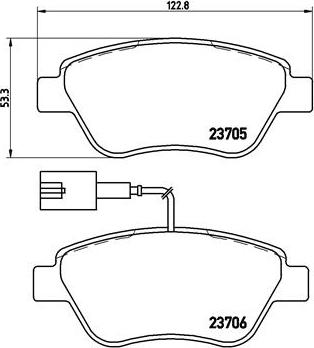 Brembo P 23 085 - Set placute frana,frana disc aaoparts.ro