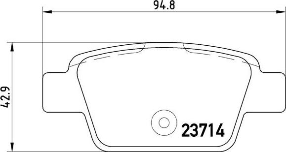 Brembo P 23 080 - Set placute frana,frana disc aaoparts.ro