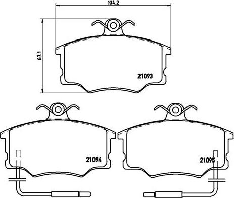 Brembo P 23 034 - Set placute frana,frana disc aaoparts.ro