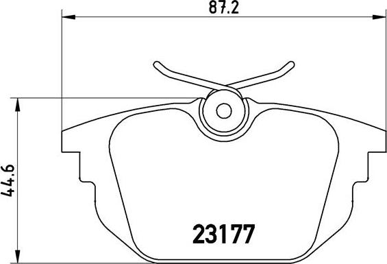 Brembo P 23 026 - Set placute frana,frana disc aaoparts.ro