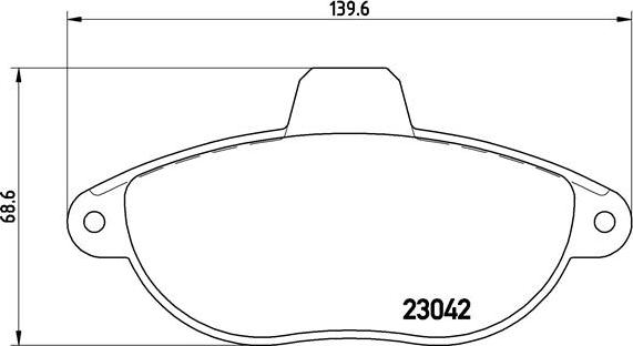 Brembo P 23 072 - Set placute frana,frana disc aaoparts.ro